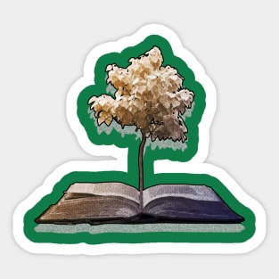 book tree Sticker